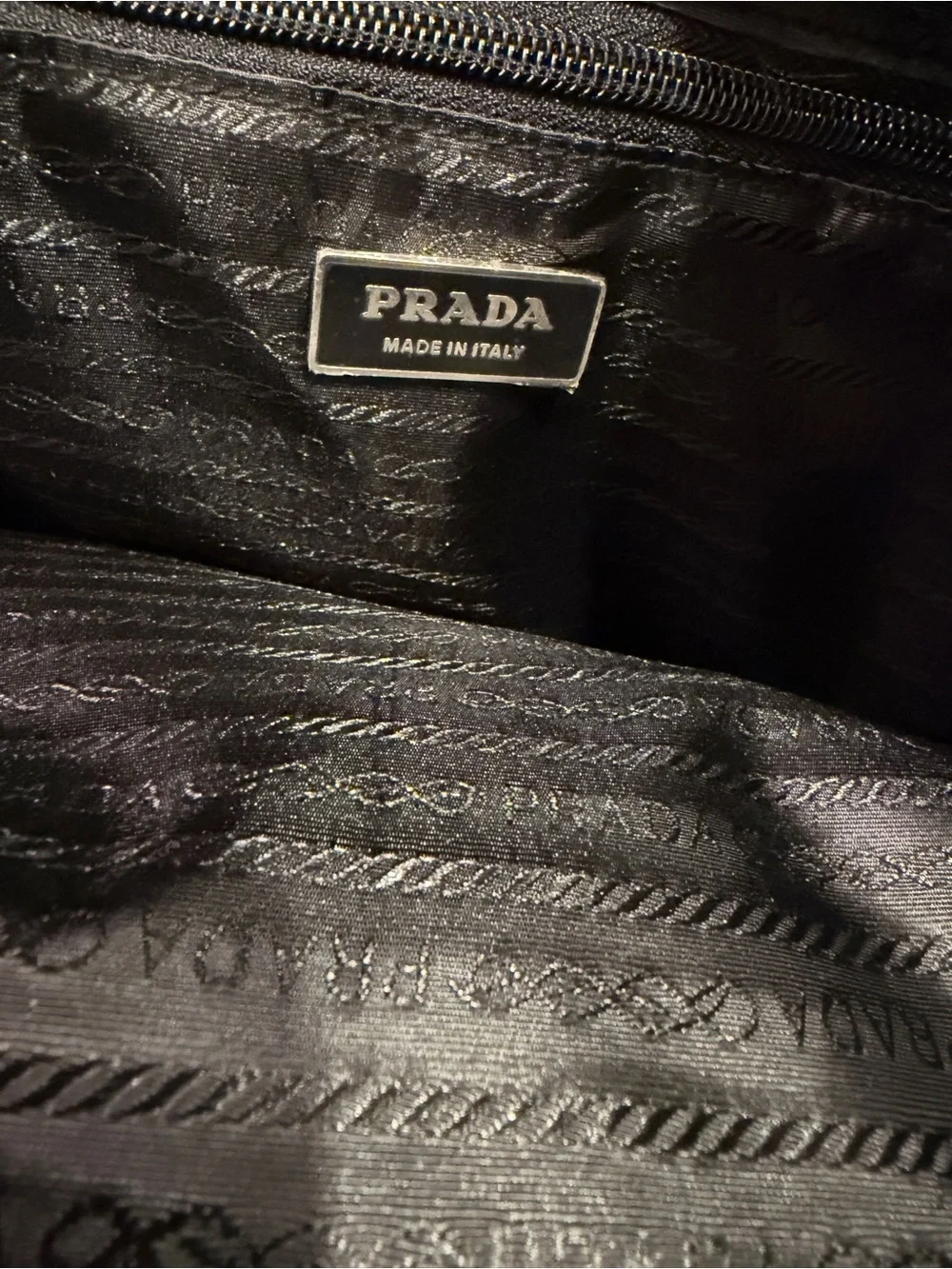 Prada black nylon